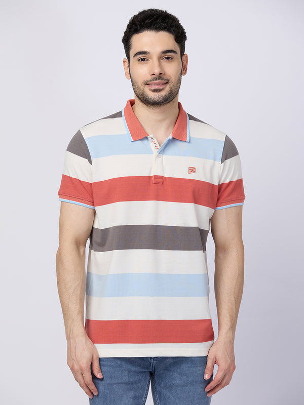 Killer Men Pink Printed Slim Fit T-Shirts