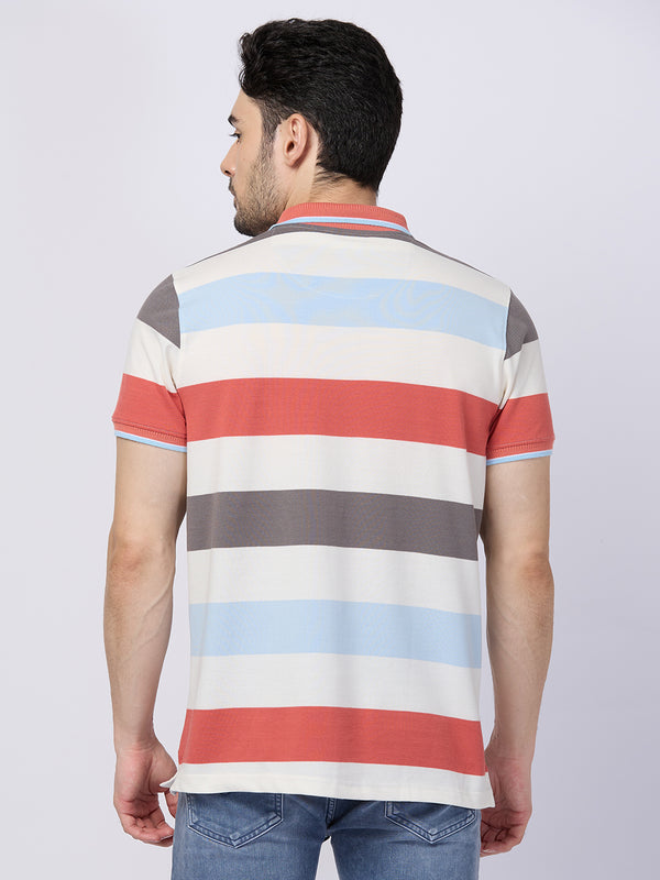 Killer Men Pink Printed Slim Fit T-Shirts