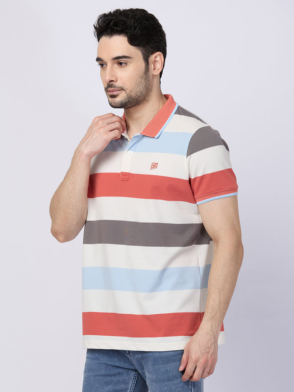 Killer Men Pink Printed Slim Fit T-Shirts