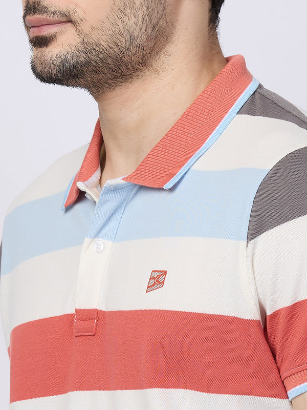 Killer Men Pink Printed Slim Fit T-Shirts