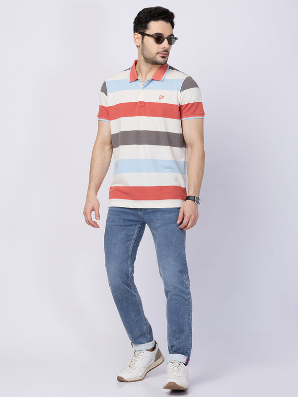 Killer Men Pink Printed Slim Fit T-Shirts