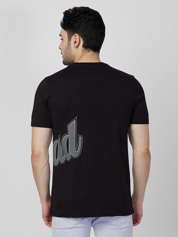 Killer Men Black Printed Round Neck T-Shirts