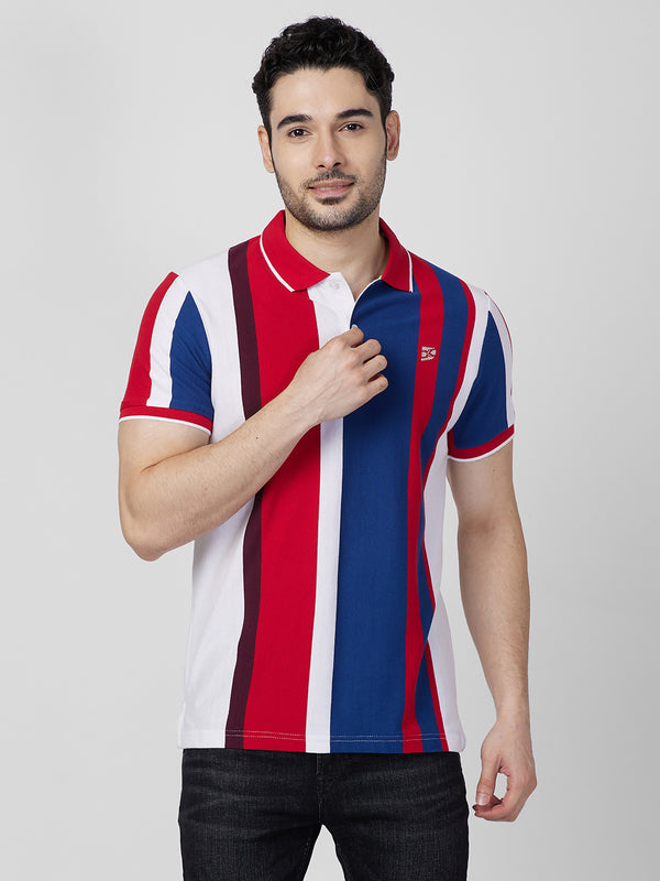 Killer Men Red Printed Slim Fit T-Shirts