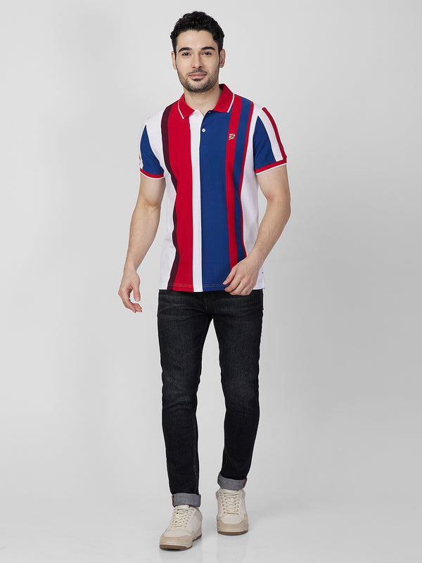 Killer Men Red Printed Slim Fit T-Shirts