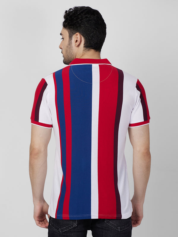 Killer Men Red Printed Slim Fit T-Shirts