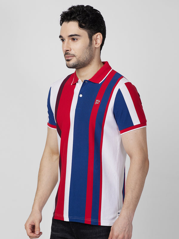 Killer Men Red Printed Slim Fit T-Shirts