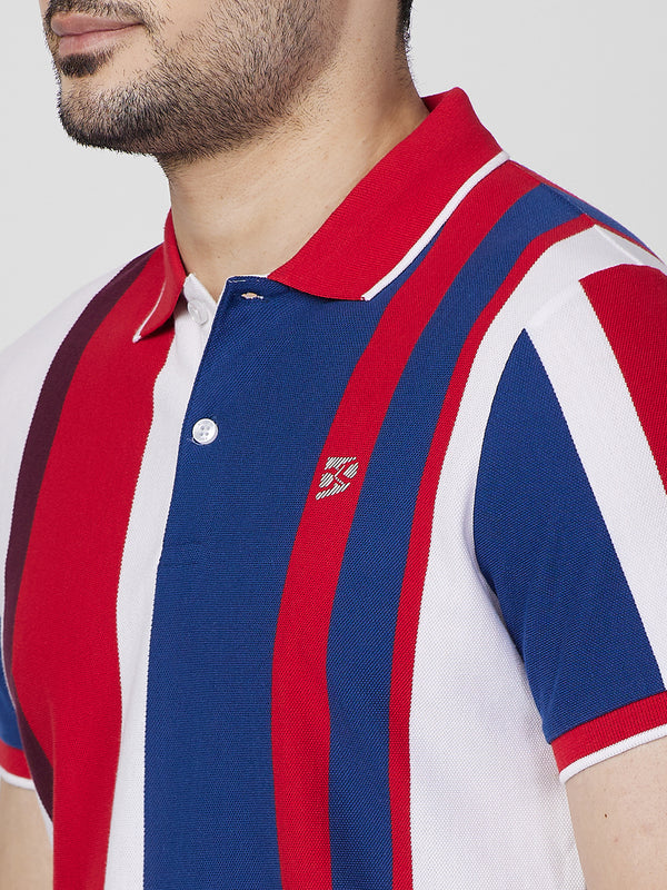 Killer Men Red Printed Slim Fit T-Shirts