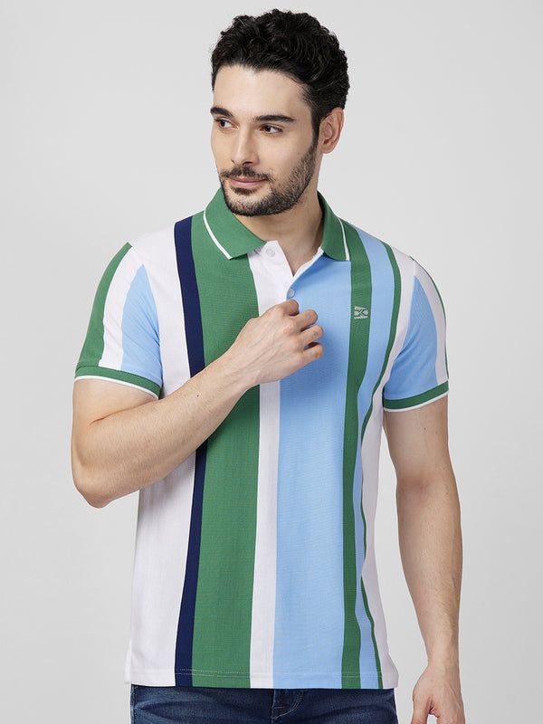 Killer Men Green Printed Slim Fit T-Shirts