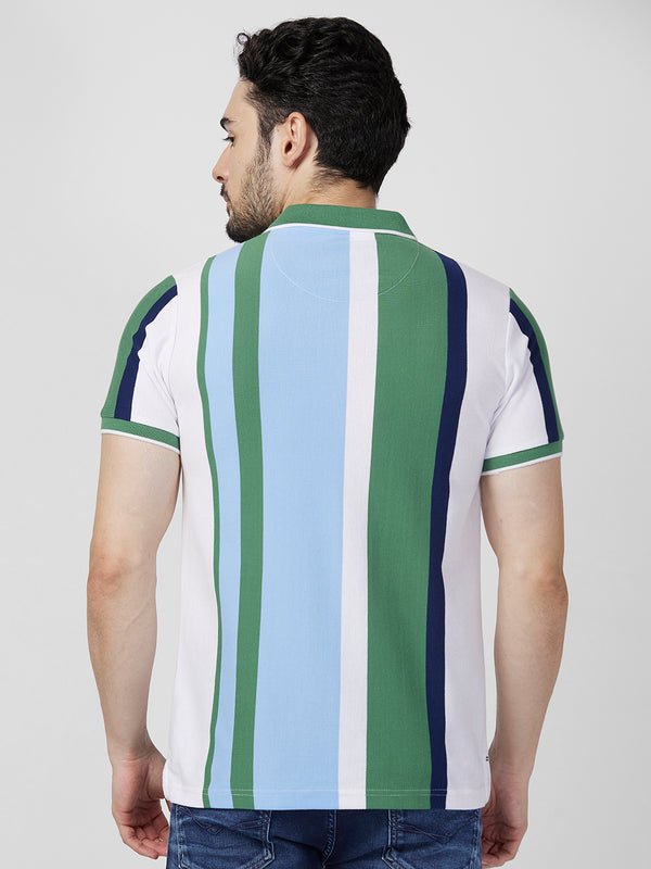 Killer Men Green Printed Slim Fit T-Shirts