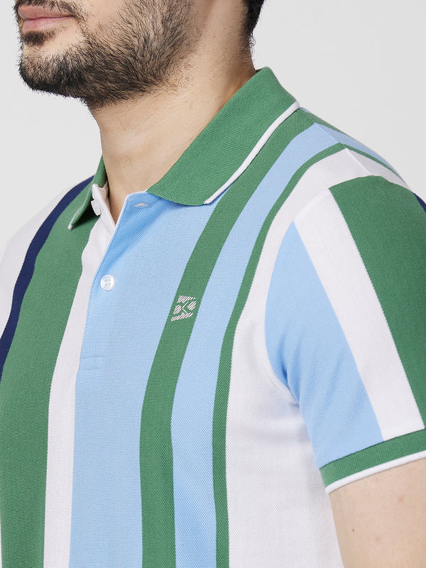 Killer Men Green Printed Slim Fit T-Shirts