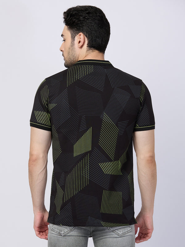 Killer Men Black Printed Slim Fit T-Shirts