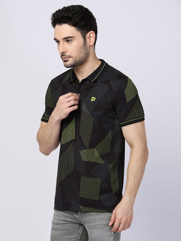 Killer Men Black Printed Slim Fit T-Shirts