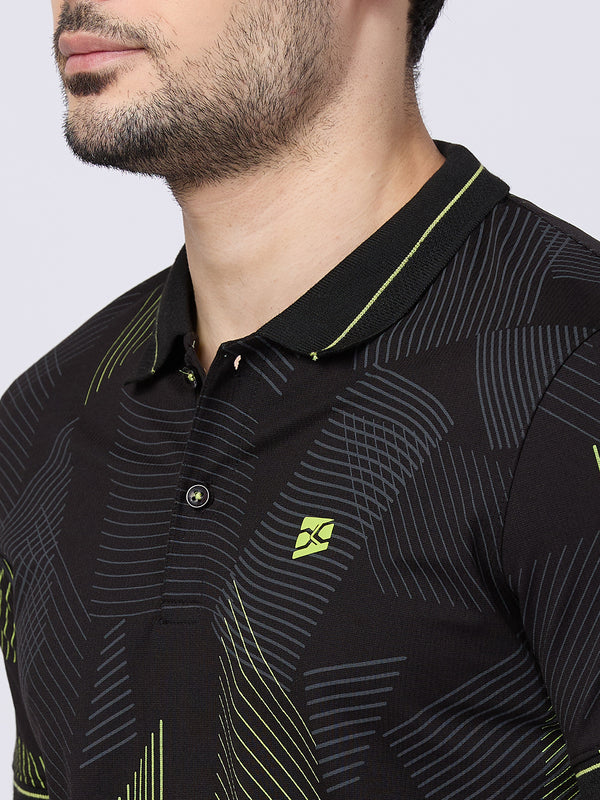 Killer Men Black Printed Slim Fit T-Shirts