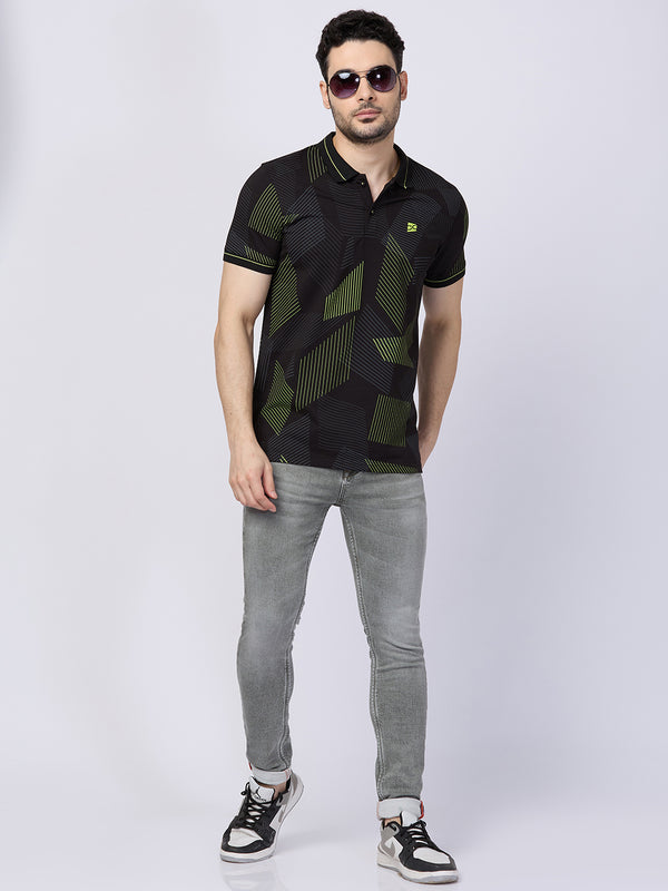 Killer Men Black Printed Slim Fit T-Shirts