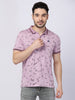 Killer Men Purple Printed Slim Fit T-Shirts