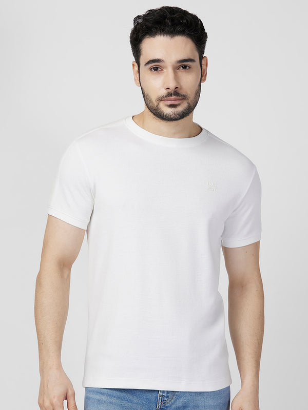 Killer Men White Printed Slim Fit T-Shirts