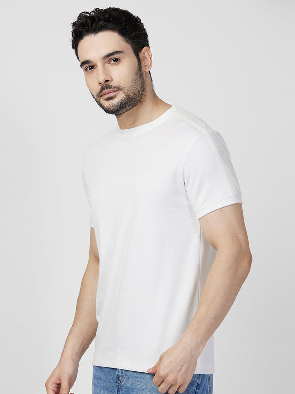 Killer Men White Printed Slim Fit T-Shirts
