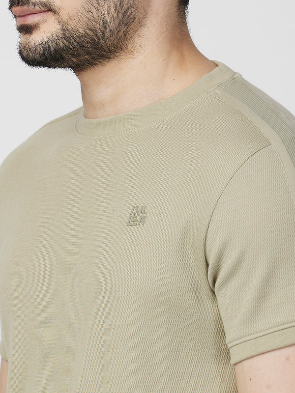 Killer Men Light Green Printed Slim Fit T-Shirts