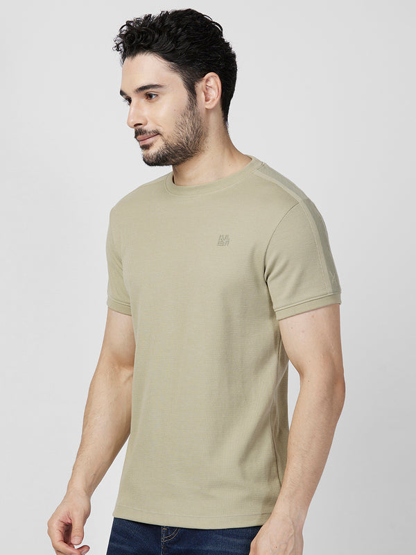 Killer Men Light Green Printed Slim Fit T-Shirts