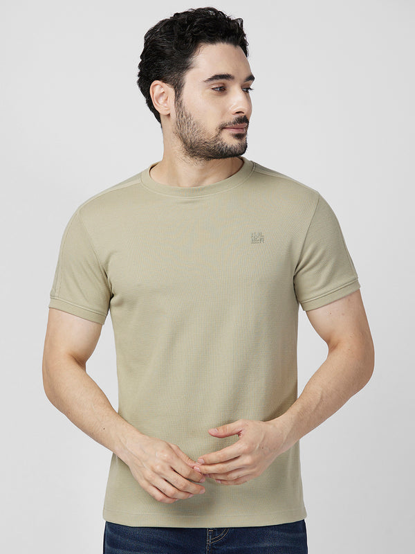 Killer Men Light Green Printed Slim Fit T-Shirts