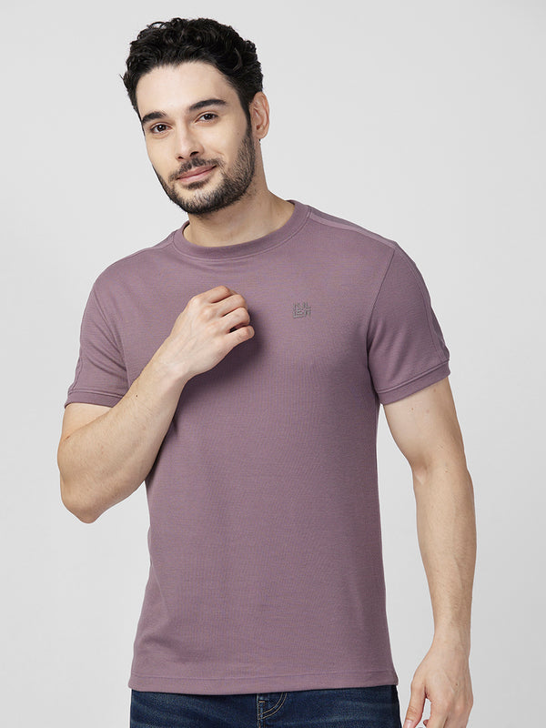 Killer Men Purple Printed Slim Fit T-Shirts