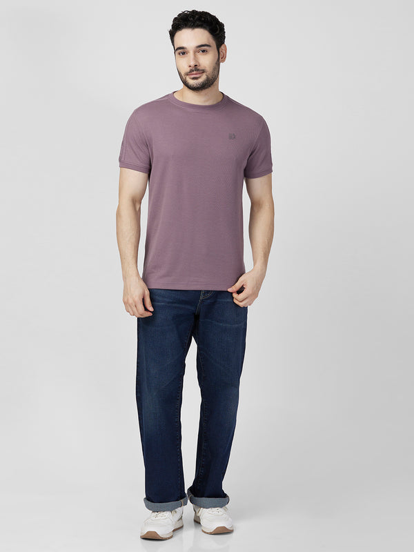 Killer Men Purple Printed Slim Fit T-Shirts