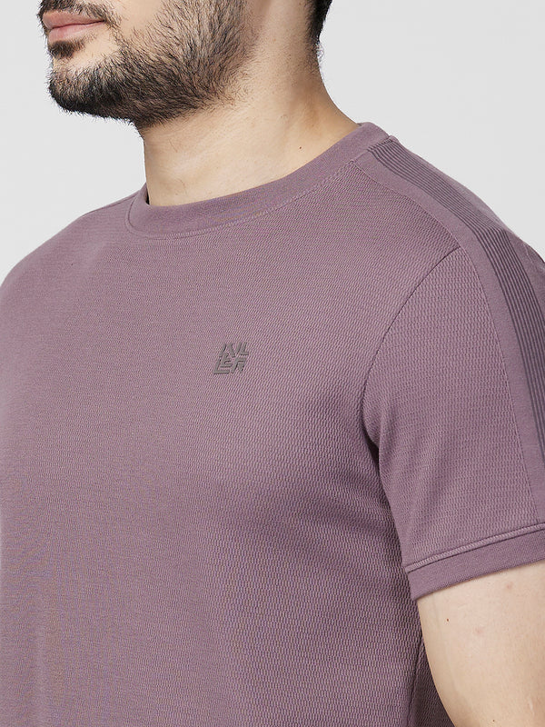 Killer Men Purple Printed Slim Fit T-Shirts