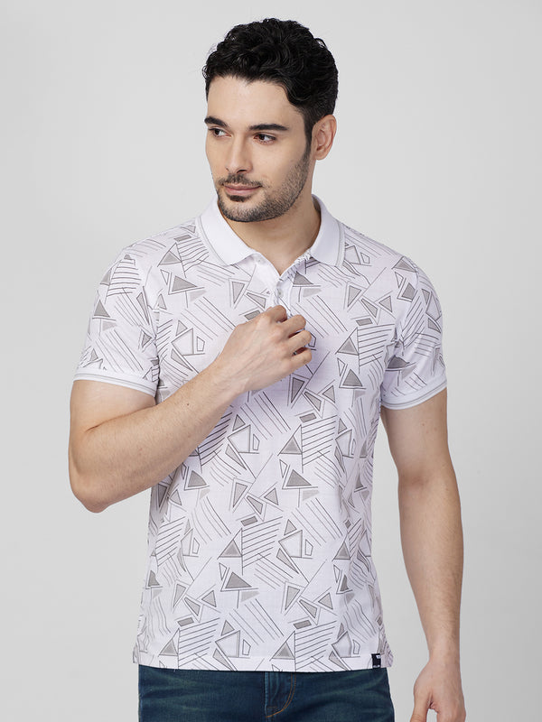 Killer Men White Printed Slim Fit T-Shirts