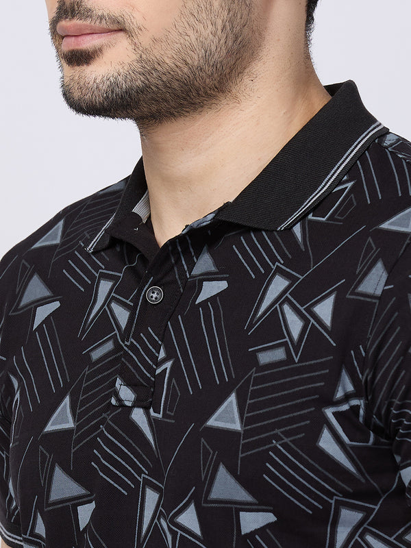 Killer Men Black Printed Slim Fit T-Shirts