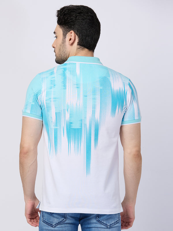 Killer Men Light Green Printed Slim Fit T-Shirts