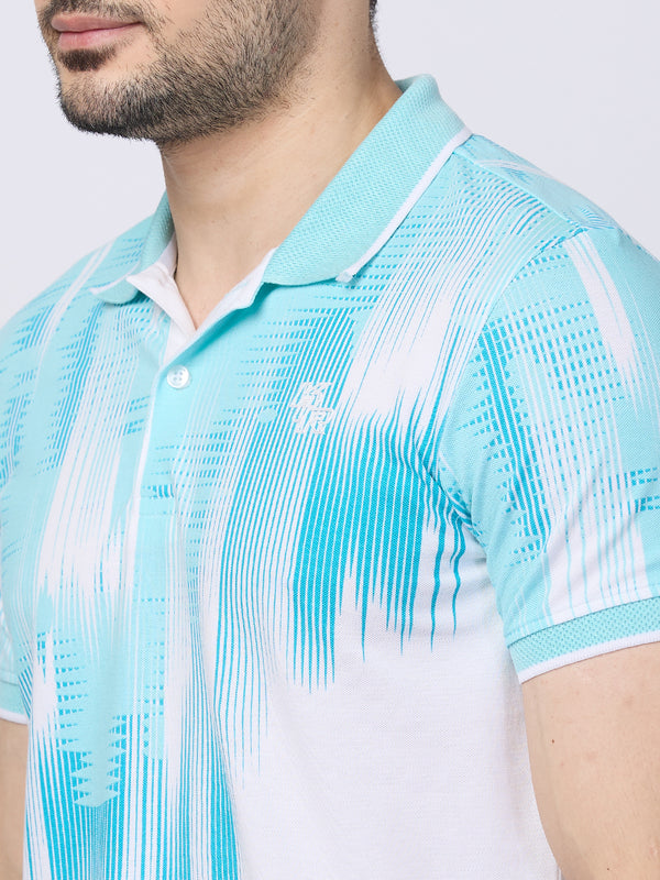 Killer Men Light Green Printed Slim Fit T-Shirts