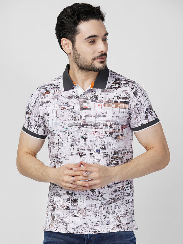 Killer Men Grey Printed Slim Fit T-Shirts