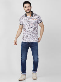 Killer Men Grey Printed Slim Fit T-Shirts