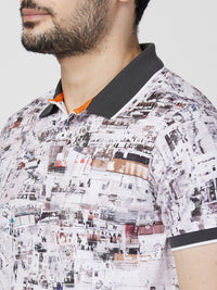Killer Men Grey Printed Slim Fit T-Shirts