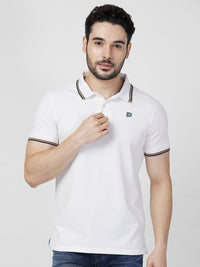 Killer Men White Printed Slim Fit T-Shirts