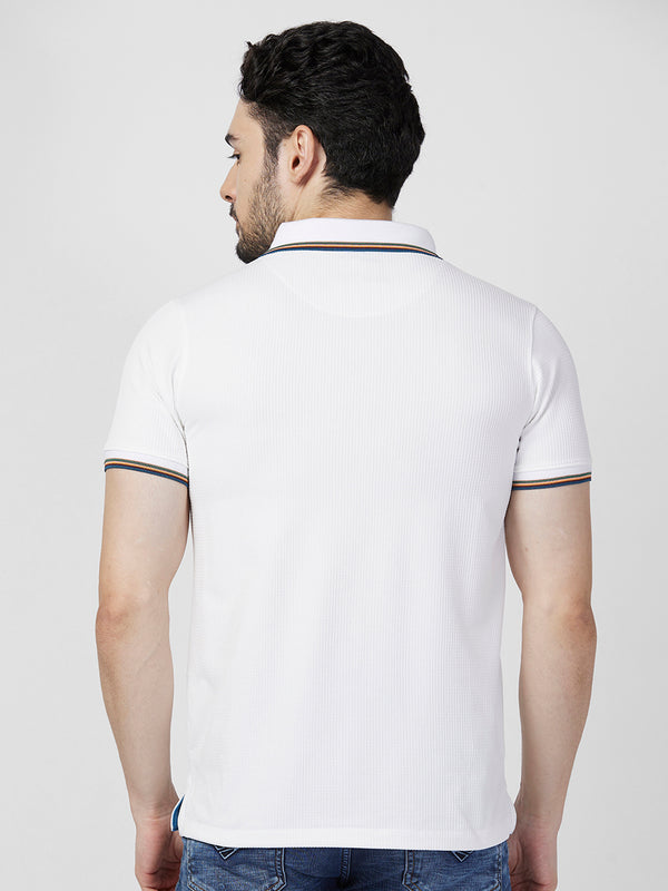 Killer Men White Printed Slim Fit T-Shirts