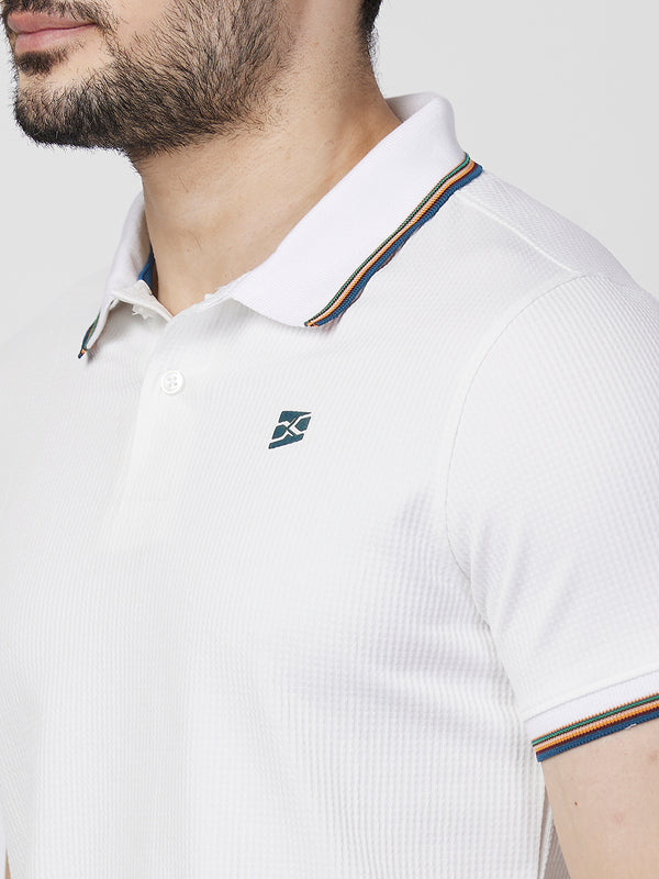 Killer Men White Printed Slim Fit T-Shirts