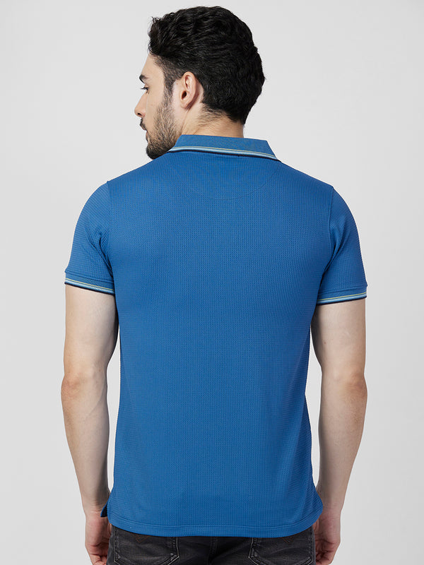 Killer Men Blue Printed Slim Fit T-Shirts