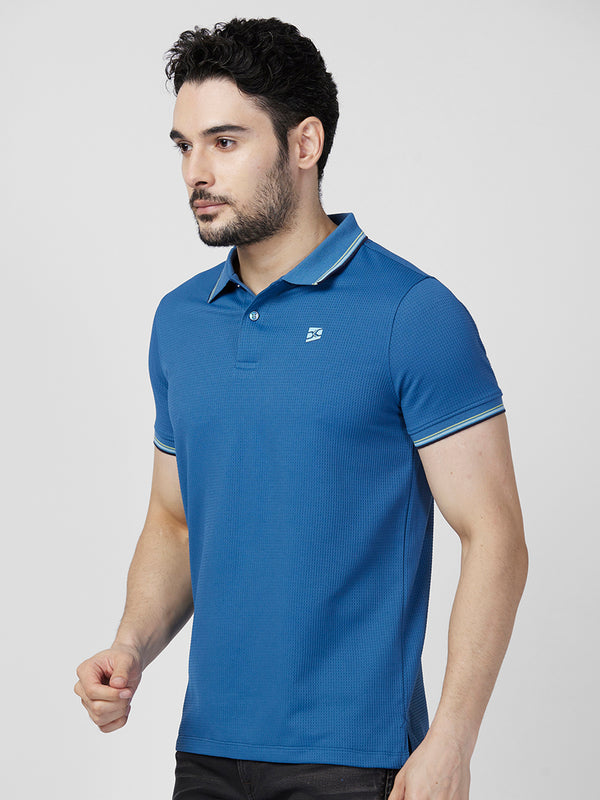 Killer Men Blue Printed Slim Fit T-Shirts