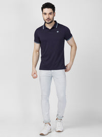 Killer Men Blue Printed Slim Fit T-Shirts
