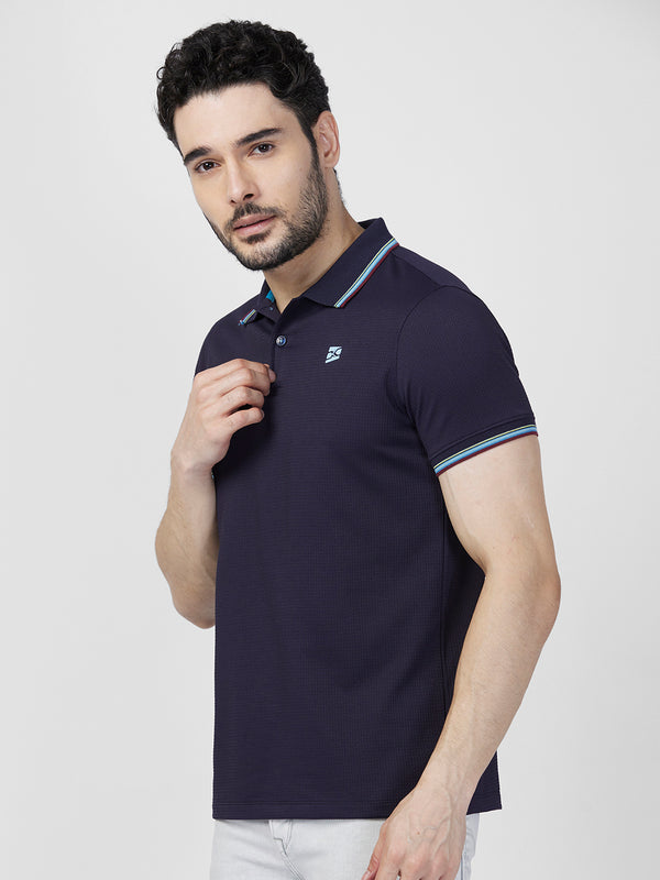 Killer Men Blue Printed Slim Fit T-Shirts