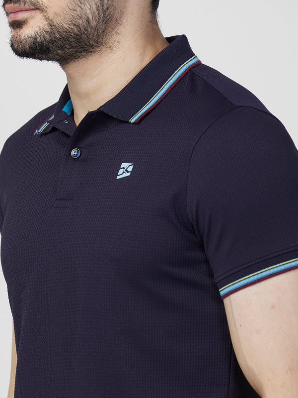 Killer Men Blue Printed Slim Fit T-Shirts