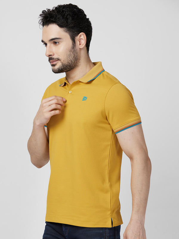 Killer Men Musturd Printed Slim Fit T-Shirts