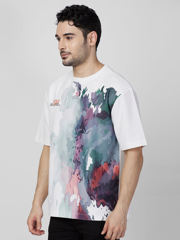 Killer Men White Printed Round Neck T-Shirts