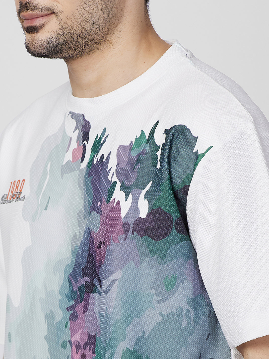 Killer Men White Printed Round Neck T-Shirts