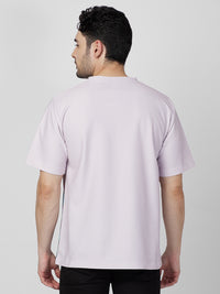 Killer Men Light Pink Printed Round Neck T-Shirts