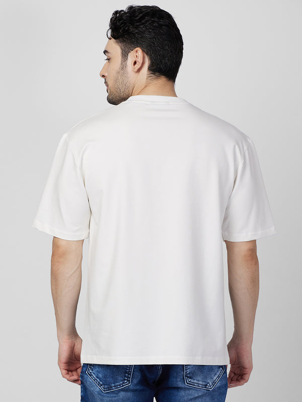 Killer Men White Printed Round Neck T-Shirts