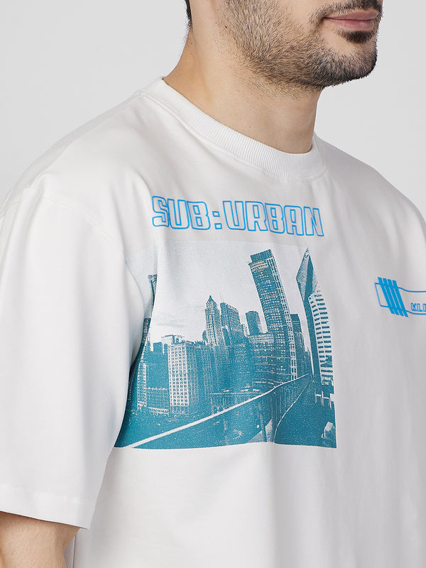 Killer Men White Printed Round Neck T-Shirts