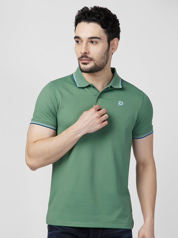 Killer Men Green Printed Slim Fit T-Shirts