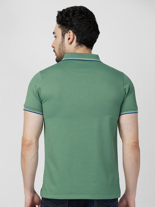 Killer Men Green Printed Slim Fit T-Shirts
